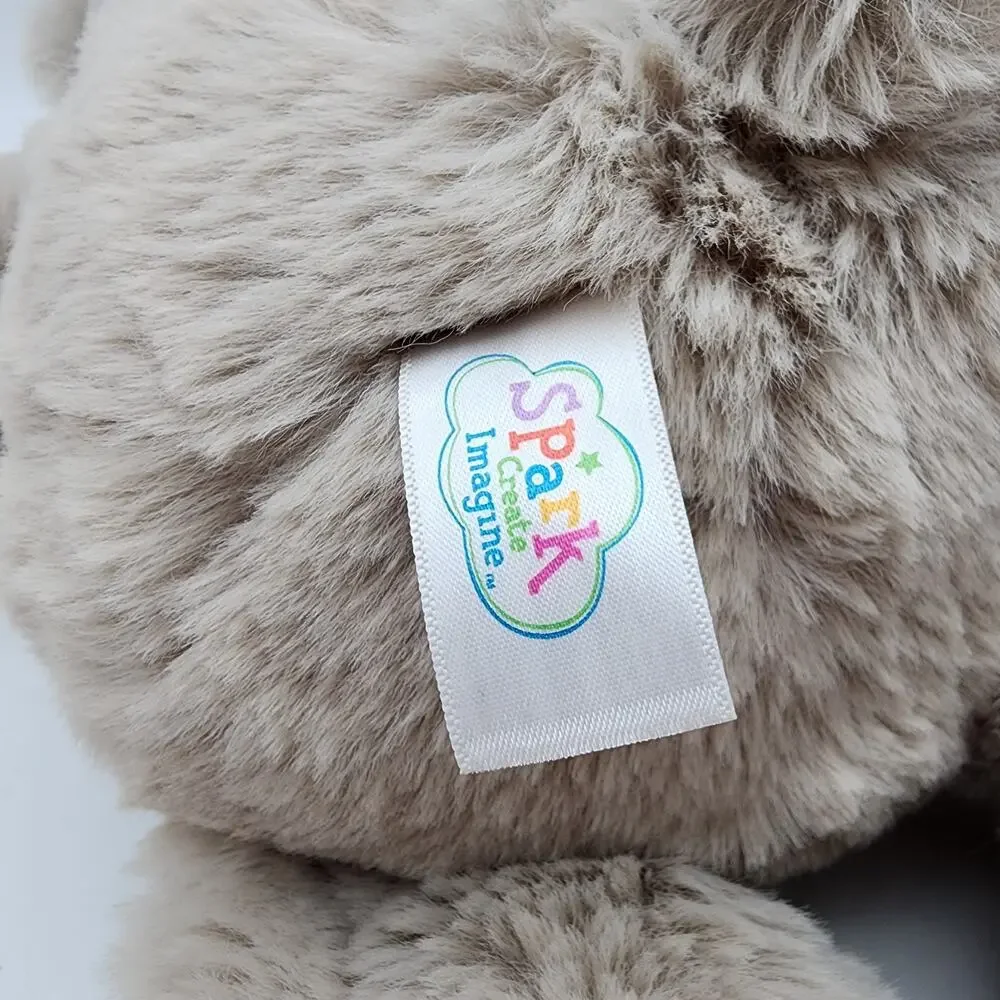 Spark Create Imagine Beige Bear Rattle Plush 16
